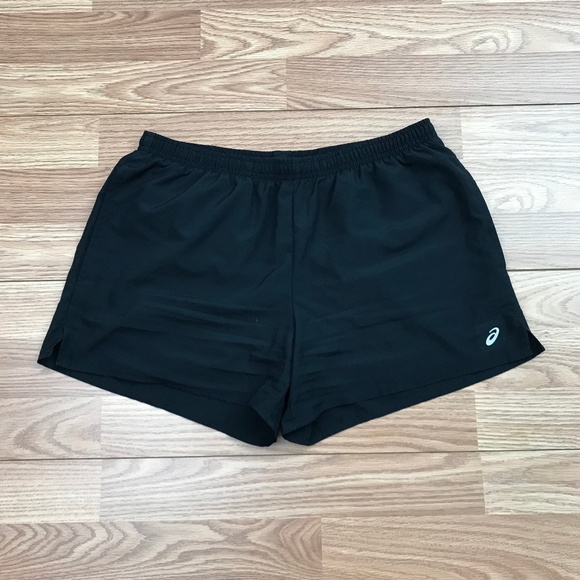 asic running shorts